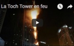 La Toch Tower en feu