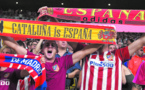 Le Barça reçu  à Madrid avec drapeaux  et chants  espagnols