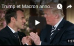 Trump et Macron annoncent des "positions communes" sur la Syrie et l'Iran