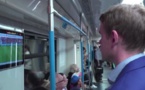 Regarder un match dans le métro de Moscou, c'est possible