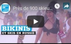 Près de 900 skieurs en maillot de bain en Russie