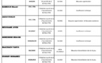 Arbitres sanctionnés à l’issue  de la réunion CCA/DNA