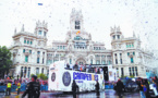 Les “campeones” du Real présentent la Coupe à leur fans