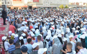 Meeting électoral de Driss Lachguar sur la place historique  Bab Sidi Abdelouahab devant des milliers d’Oujdis 