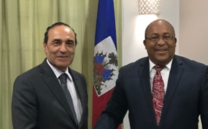 Habib El Malki rencontre le président du Parlement et le ministre des A.E haïtiens