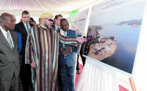 S.M le Roi visite le chantier du PDA de Locodjro en Côte d’Ivoire  