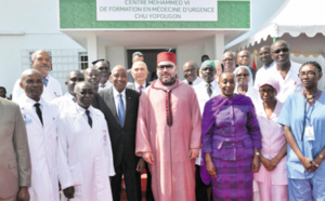 S.M le Roi inaugure à Abidjan le Centre  Mohammed VI de formation en médecine d’urgence