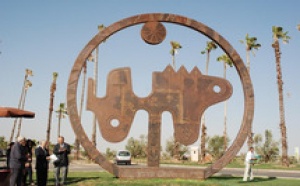 Inauguration à Marrakech d’une sculpture monumentale réalisée par Farid Belkahia  : Harmonie des formes et de l’espace