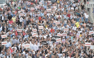 Marche pour la justice d’Ankara à Istanbul en protestation contre l’arrestation d’un député du CHP