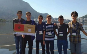 Illustration d’élèves marocains lors des Olympiades internationales de mathématiques au Brésil