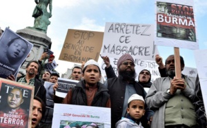 Manifestation de Rohingyas contre le programme de retour