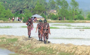 Des bases militaires construites sur d'anciens villages rohingyas