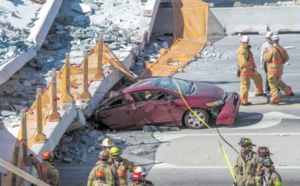 Au moins 6 morts dans l’effondrement d’un pont à Miami