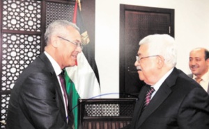 Mahmoud Abbas reçoit Mohamed Benabdelkader à Ramallah