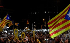 Manifestations en Catalogne pour dénoncer l'emprisonnement des dirigeants indépendantistes