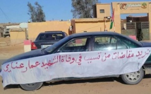 Sit-in à Rabbouni réclamant la traduction  en justice des  assassins de Omar Ould Anay