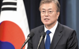 Moon Jae-in demande une reprise rapide des discussions entre Washington et Pyongyang