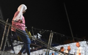 Les migrants de l'Open Arms débarquent à Lampedusa