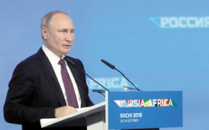 A Sotchi, Poutine annonce ses ambitions pour l'Afrique