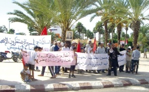 Safi : Handicapés et Amicale du quartier Al Massira protestent devant la province
