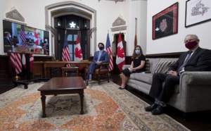 Biden et Trudeau vantent “l'extraordinaire amitié” américano-canadienne pour clore l'ère Trump