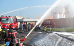 Simulation d’un incendie au port de Mohammedia