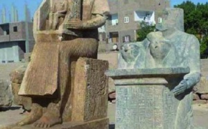 Découverte de deux statues exceptionnelles sur le site d’Ermant en Egypte