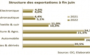 Les ventes à l’export tirées par les phosphates, l’automobile et l’agriculture