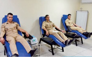 Les Forces auxiliaires à Tanger et à Béni Mellal-Khénifra font don de leur sang