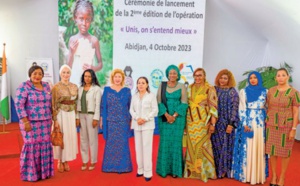 SAR la Princesse Lalla Asmae et la Première Dame de Côte d'Ivoire lancent à Abidjan la 2ème phase de l’ opération “Unis, on s’entend mieux ”