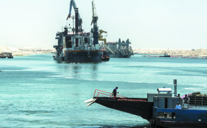 Inauguration en grande pompe de la seconde voie du canal de Suez