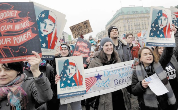 ​Manifestations monstres contre Donald Trump dans le monde