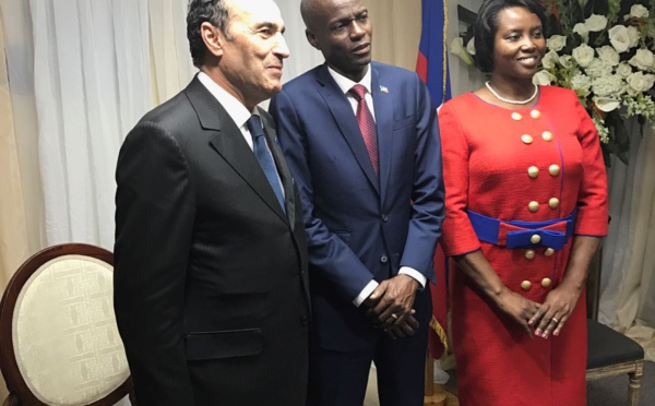 S.M le Roi représenté par Habib El Malki à l’investiture du nouveau président de Haïti