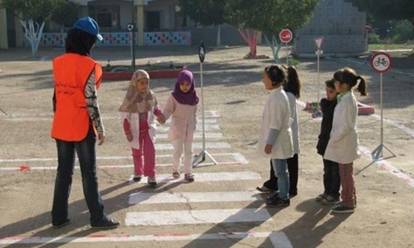 Sensibilisation à la sécurité routière dans les établissements scolaires de Marrakech