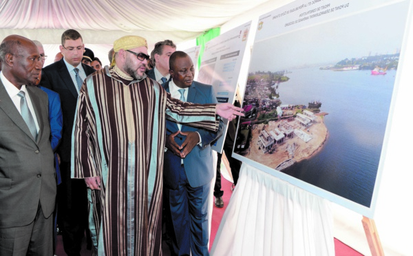 S.M le Roi visite le chantier du PDA de Locodjro en Côte d’Ivoire  