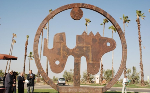 Inauguration à Marrakech d’une sculpture monumentale réalisée par Farid Belkahia  : Harmonie des formes et de l’espace