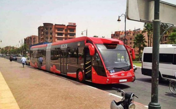 Mise en circulation des bus électriques dans la ville ocre