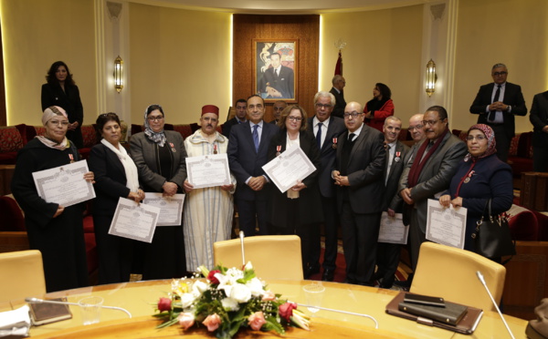 Remise de décorations Royales à des fonctionnaires de la Chambre des représentants