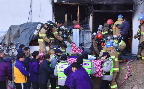 Une quarantaine de morts dans l'incendie d'un hôpital sud-coréen