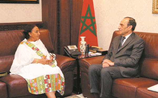 Habib El Malki s’entretient avec l’ambassadrice d’Ethiopie