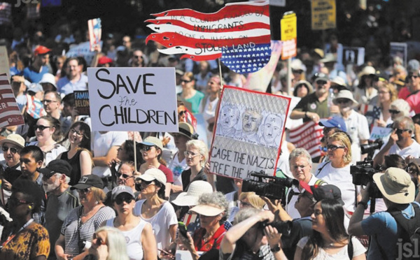 Des milliers de manifestants américains contre la politique migratoire de Trump