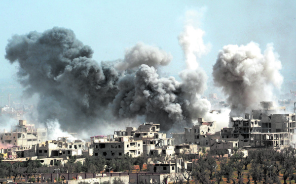 Déluge de feu sur les zones rebelles de Deraa