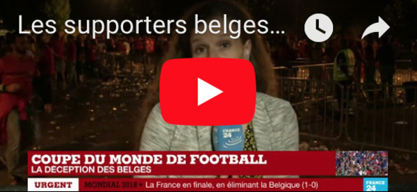 Les supporters belges fair-play après la défaite (1-0) face aux Bleus