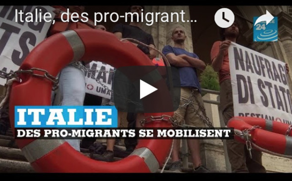 Italie, des pro-migrants se mobilisent