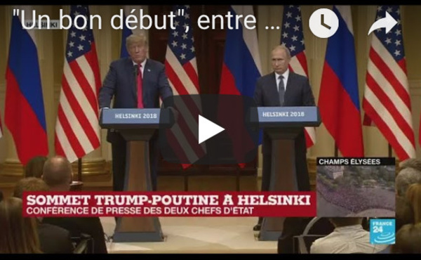 "Un bon début", entre Trump et Poutine à Helsinki