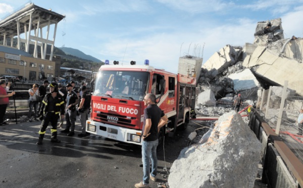 Au moins 38 morts dans la catastrophe de Gênes