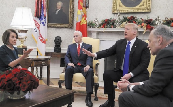 Trump et Pelosi à couteaux tirés autour du "shutdown"