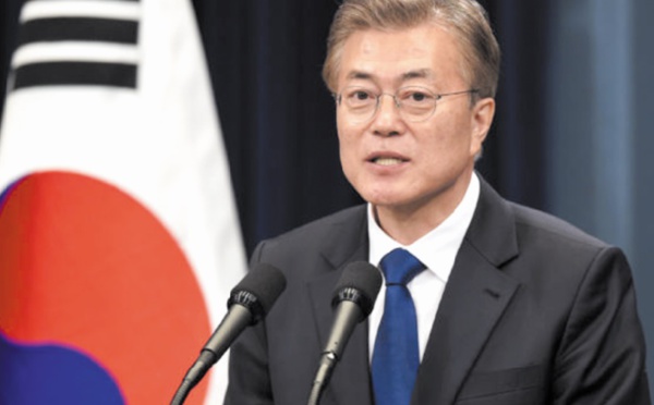 Moon Jae-in demande une reprise rapide des discussions entre Washington et Pyongyang