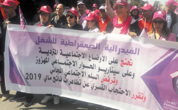 La FDT en marche : Grande mobilisation nationale lors de la manifestation de Rabat