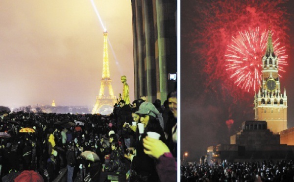 Le passage à 2012 dans le monde